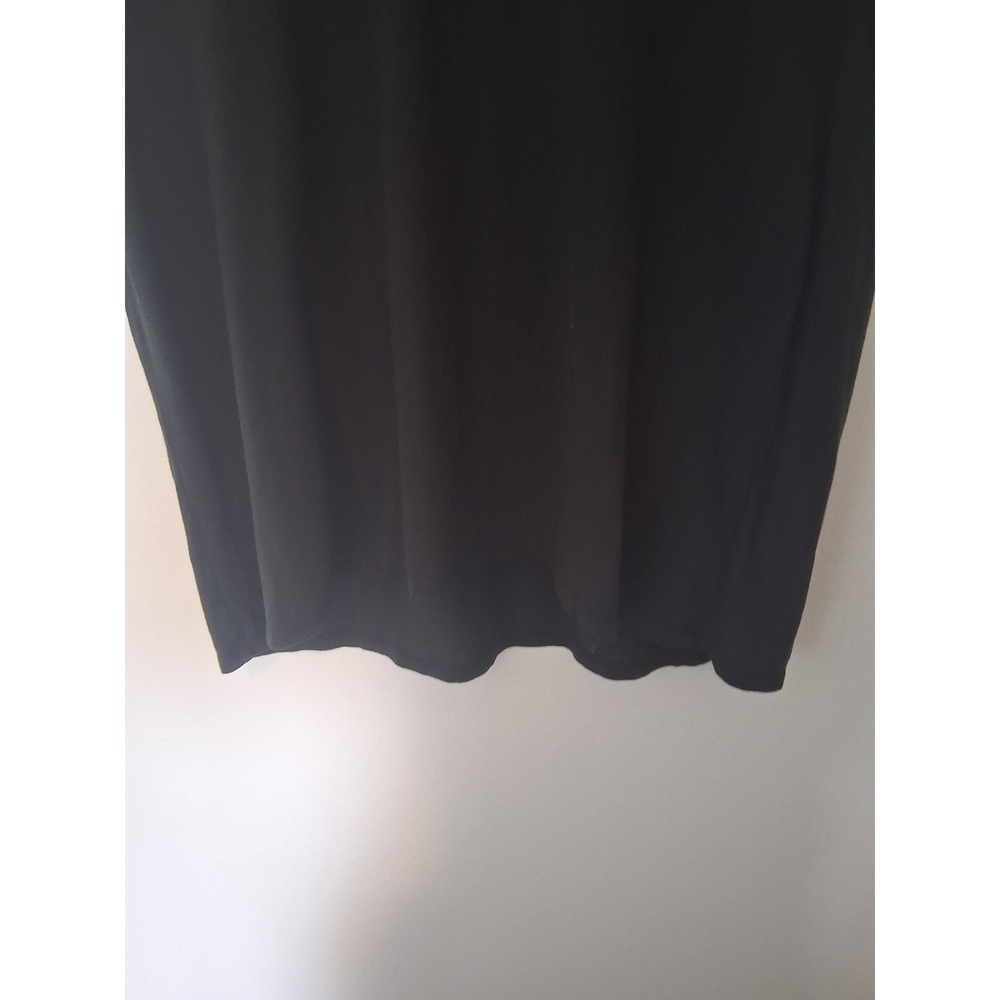 Minimalist Vince Scoop Neck T-Shirt Womens Medium Black Pima Cotton Modal Tee - Picture 4 of 5